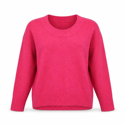Next Womens Pink Round Neck Cotton Pullover Jumper Size M
