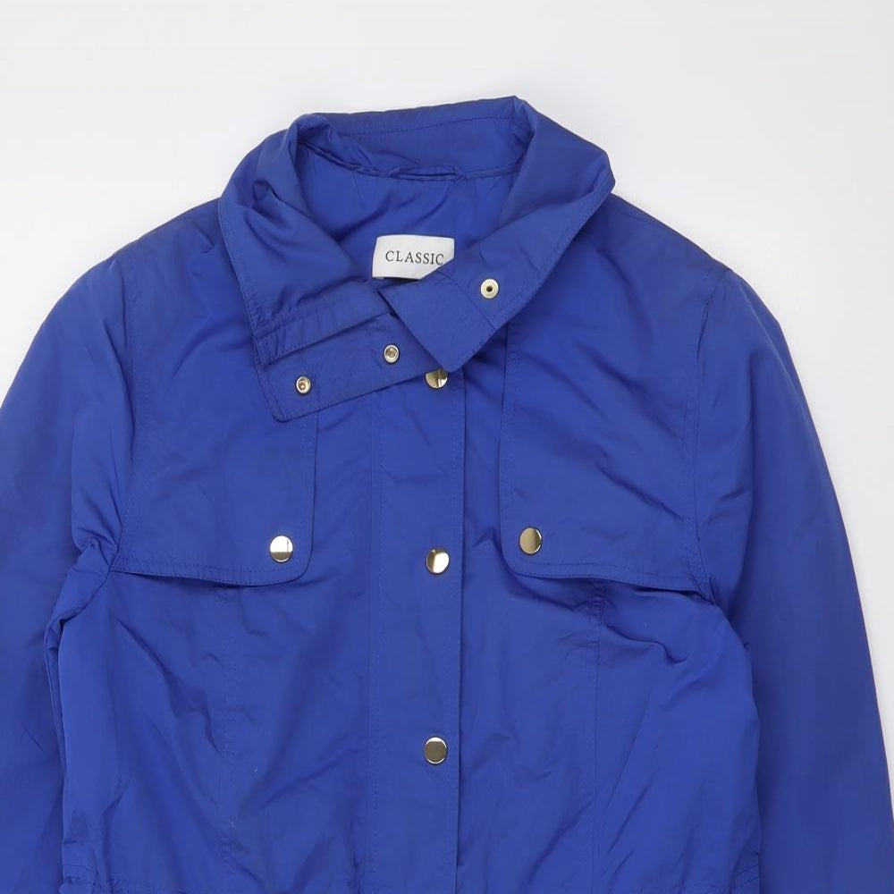Classic Womens Blue Jacket Size 12 Zip