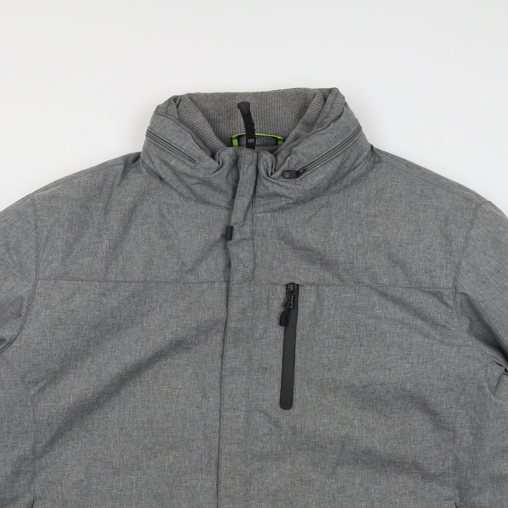 Marks and Spencer Mens Grey Jacket Size L Zip