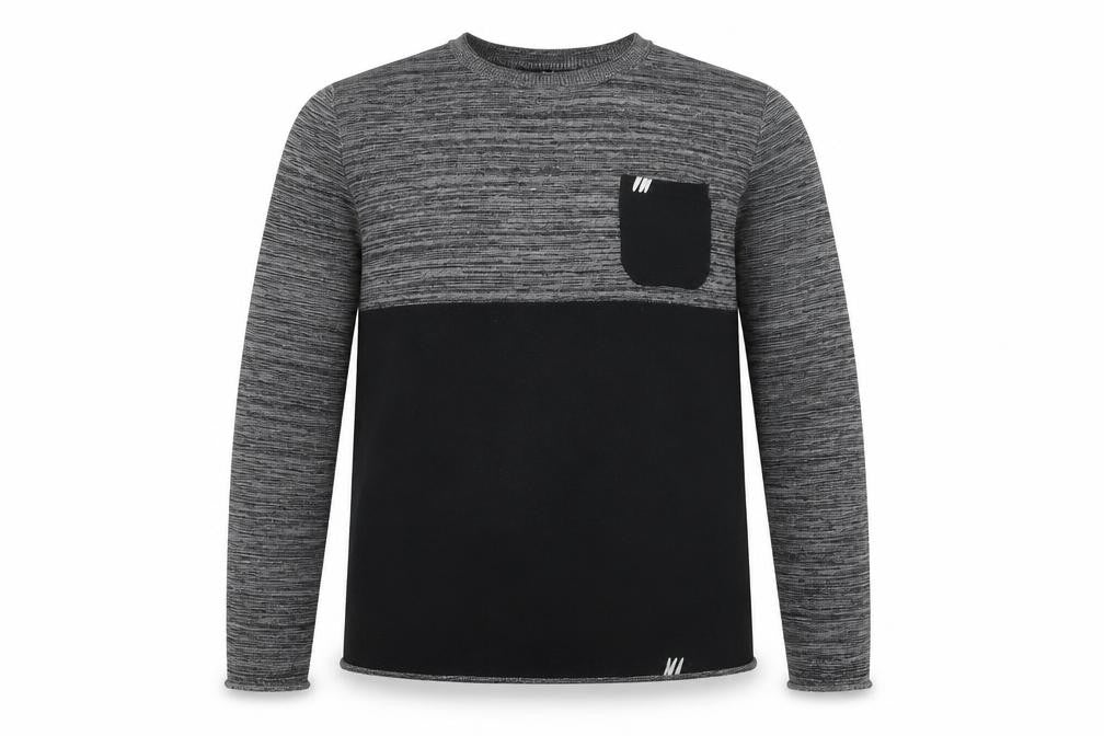 Enos&Co. Mens Black Round Neck Viscose Pullover Jumper Size XL Long Sleeve
