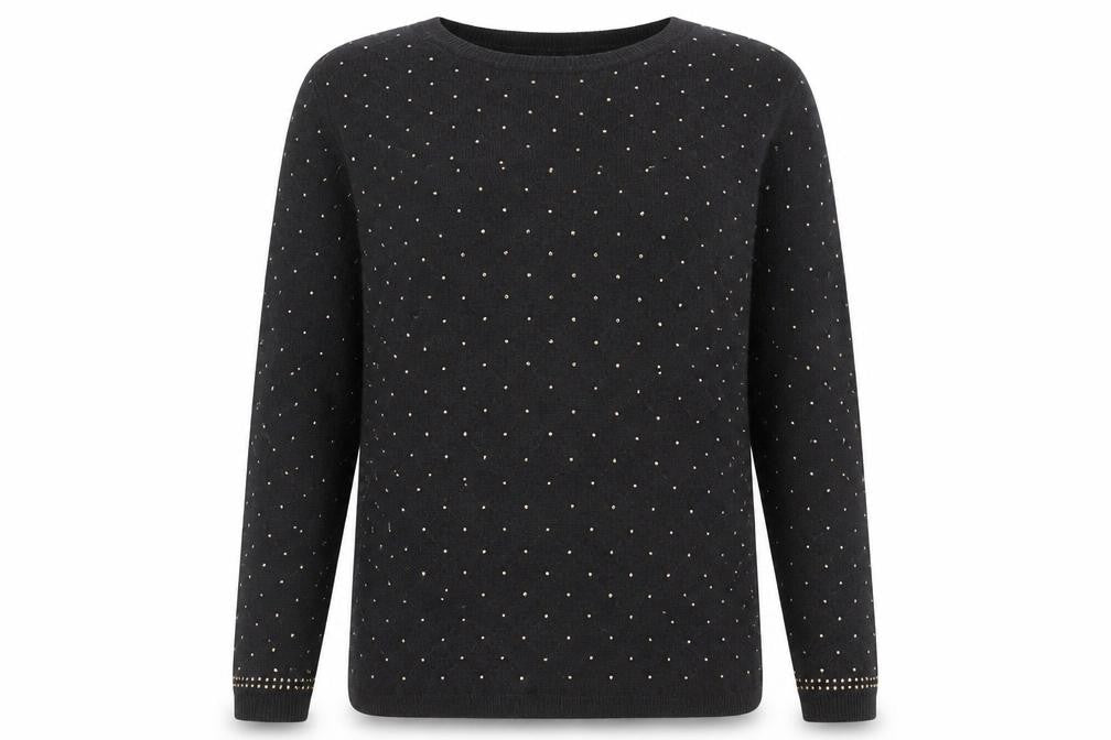 River Island Womens Grey Round Neck Viscose Pullover Jumper Size 12