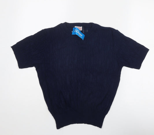 St. Clair Womens Blue Round Neck Acrylic Pullover Jumper Size 12 - Size 12-14