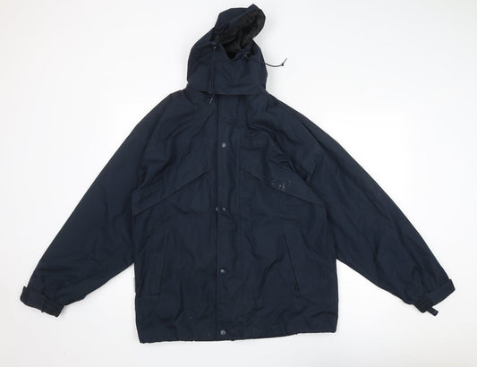 Result Mens Blue Jacket Size XS Zip - Hooded