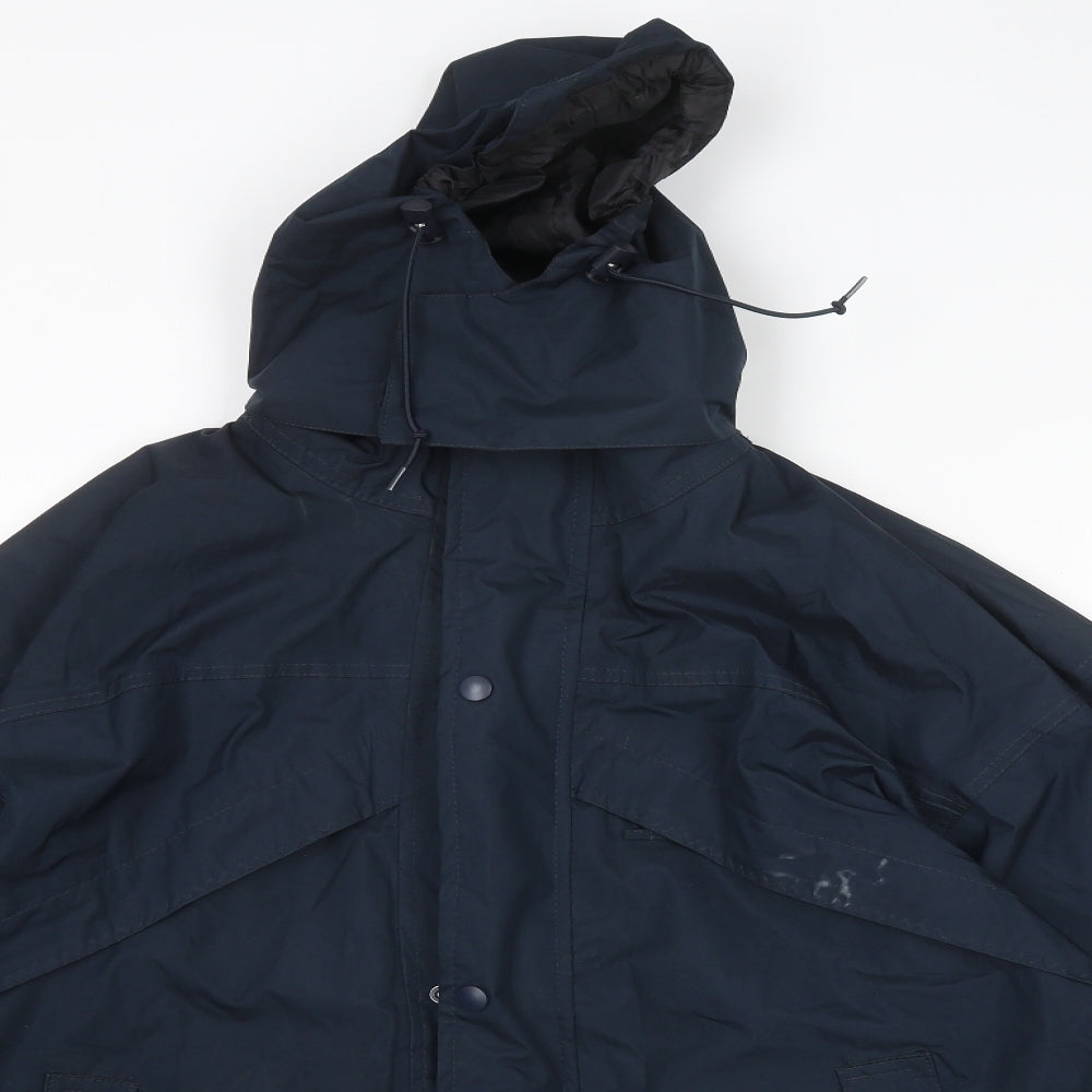 Result Mens Blue Jacket Size XS Zip - Hooded