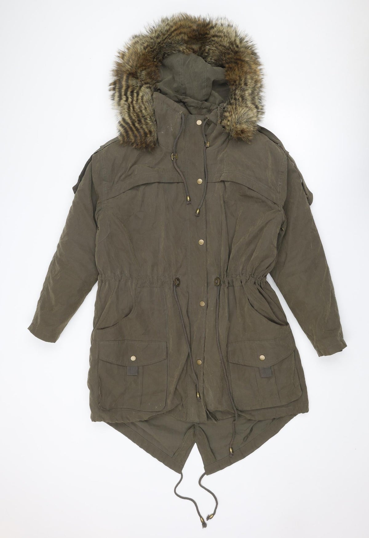 ASOS Womens Brown Jacket Size 8 Zip