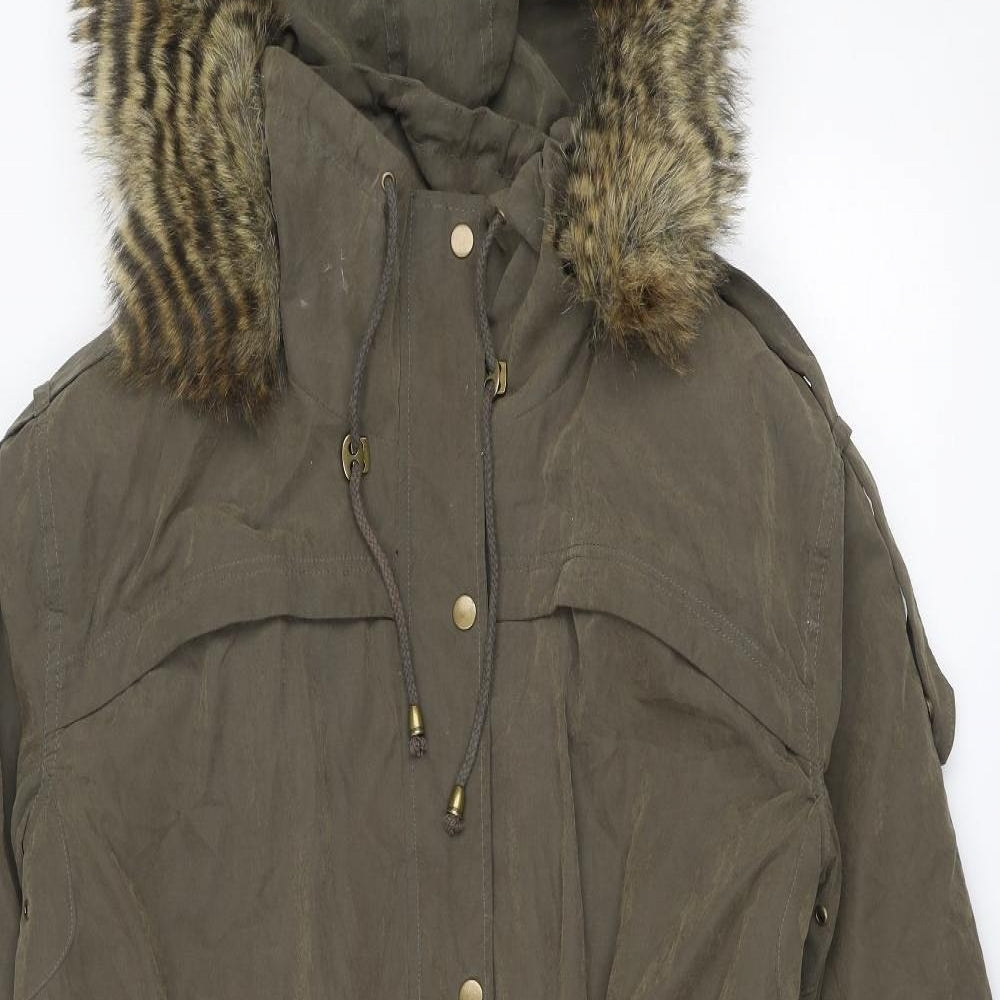 ASOS Womens Brown Jacket Size 8 Zip