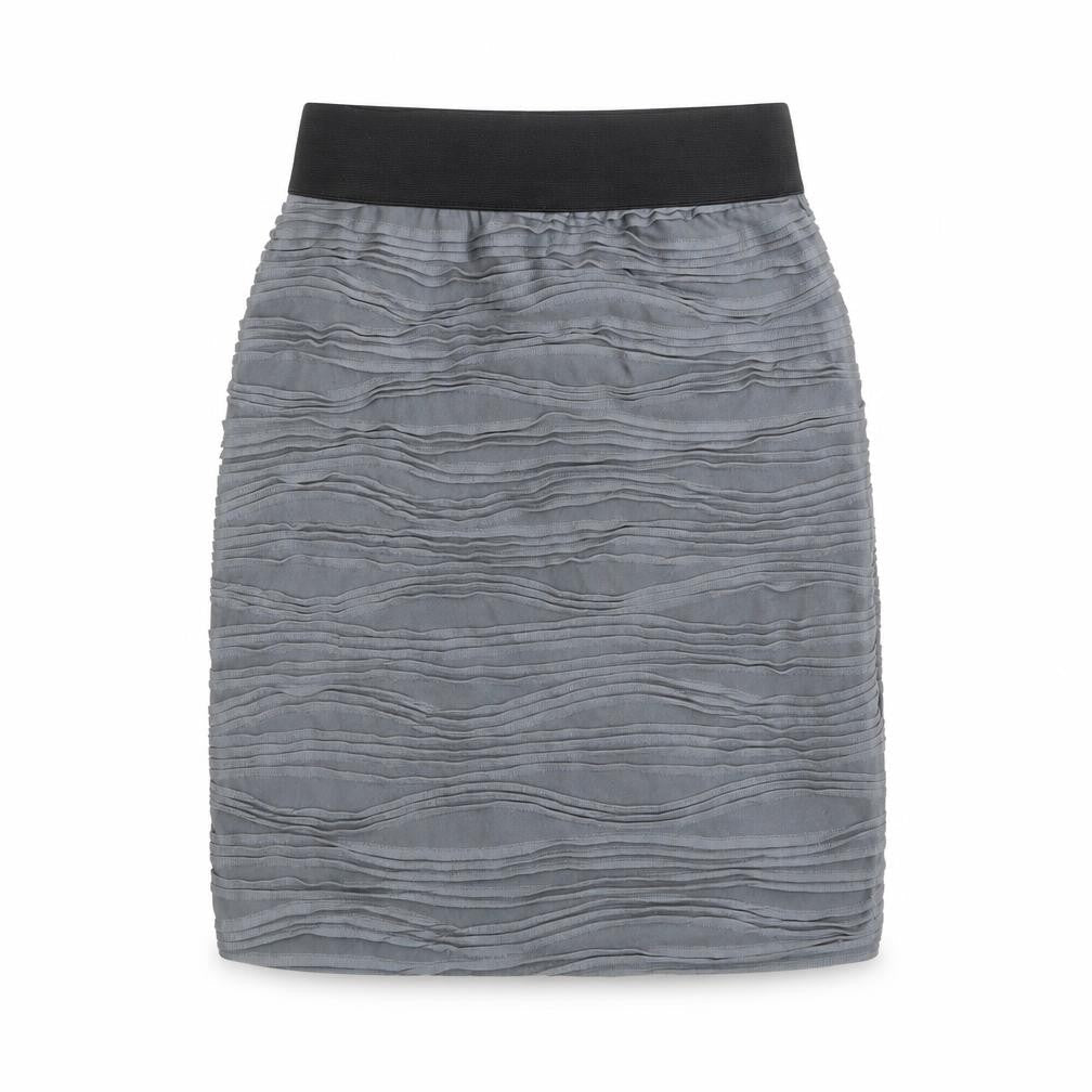 H&M Womens Grey Polyester A-Line Skirt Size 6