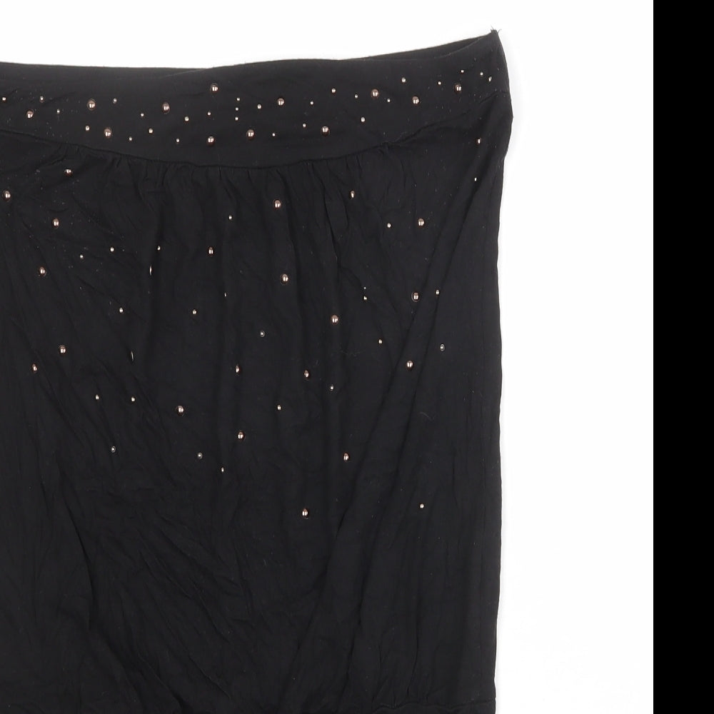 H&M Womens Black Viscose Basic Tank Size M Off the Shoulder