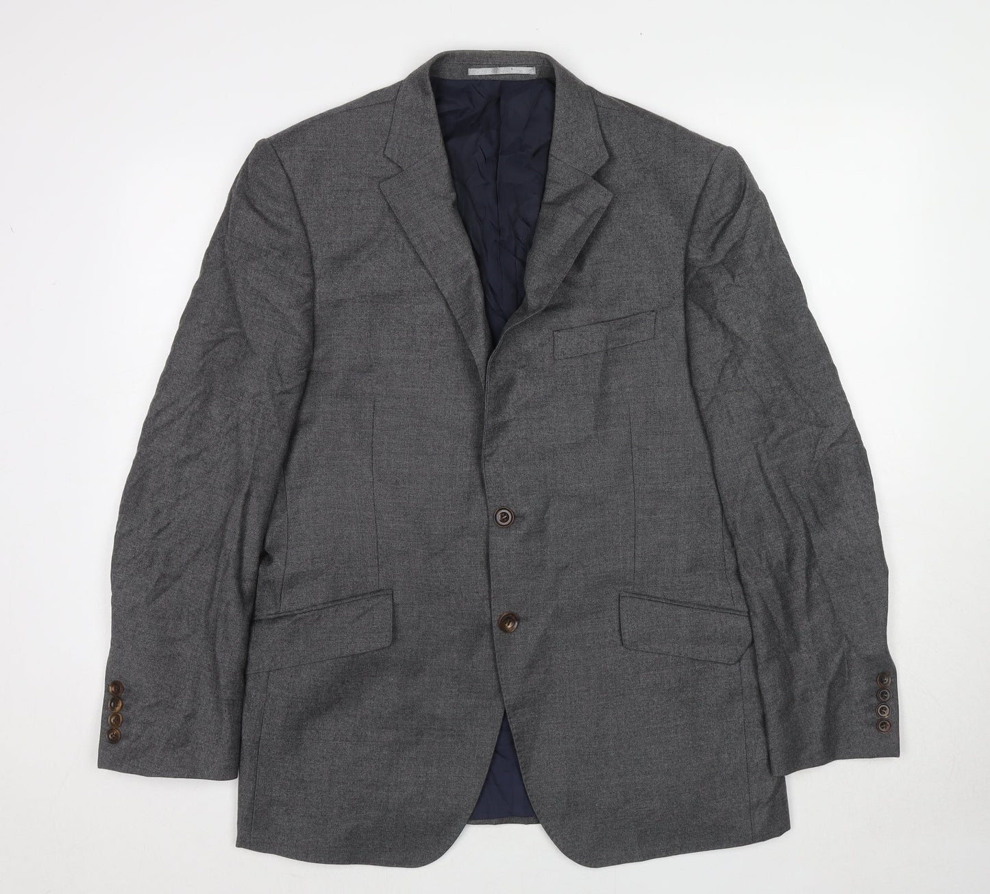 Marks and Spencer Mens Grey Wool Jacket Suit Jacket Size 40 Regular