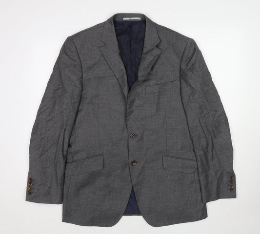 Marks and Spencer Mens Grey Wool Jacket Suit Jacket Size 40 Regular