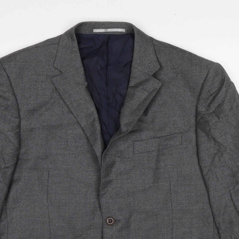 Marks and Spencer Mens Grey Wool Jacket Suit Jacket Size 40 Regular