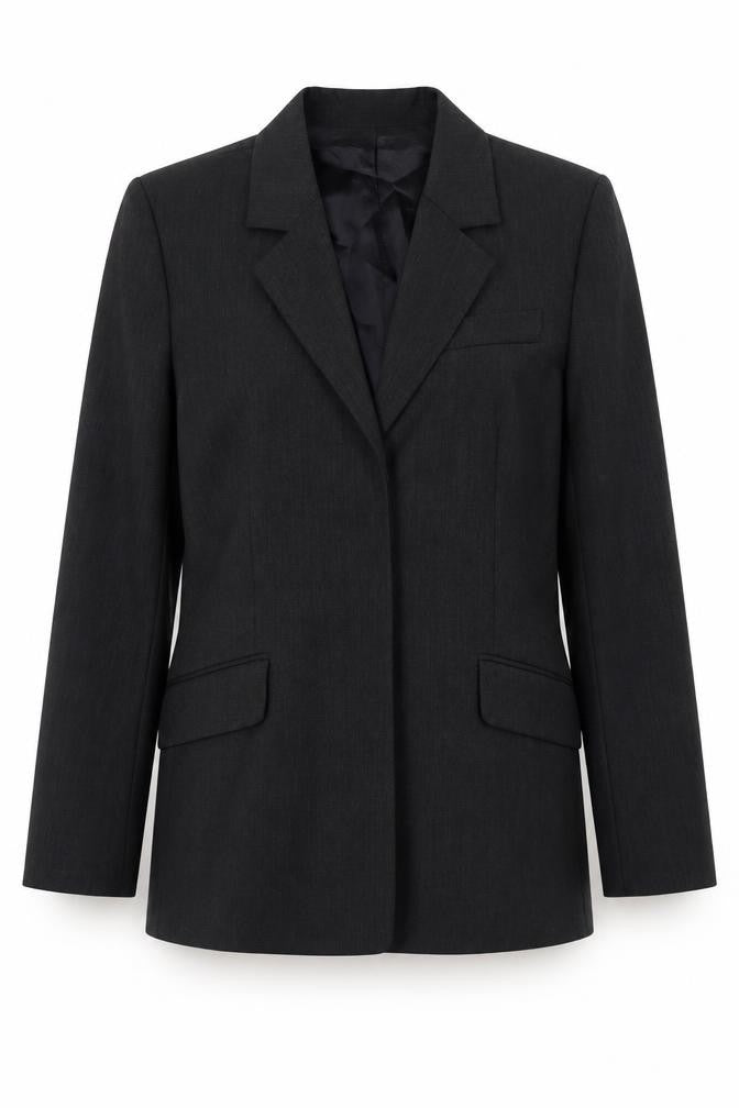 Racing Green Womens Grey Polyester Jacket Blazer Size 10 - Open