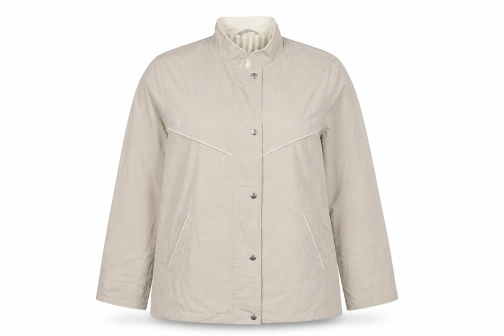St Michael Womens Beige Jacket Size 16 Zip