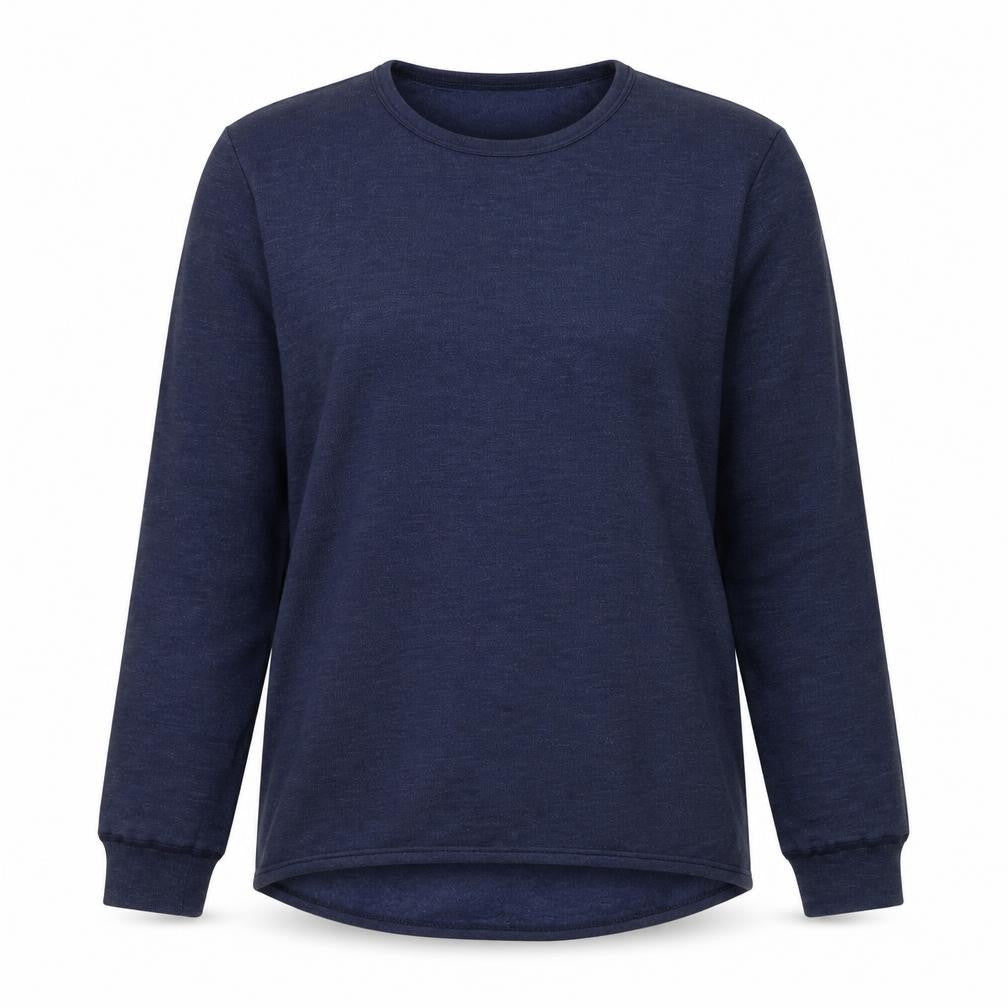 Damart Womens Blue Acrylic Pullover Sweatshirt Size L Pullover