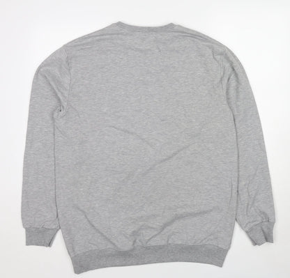 Hann Brooks Womens Grey Cotton Pullover Sweatshirt Size 2XL Pullover