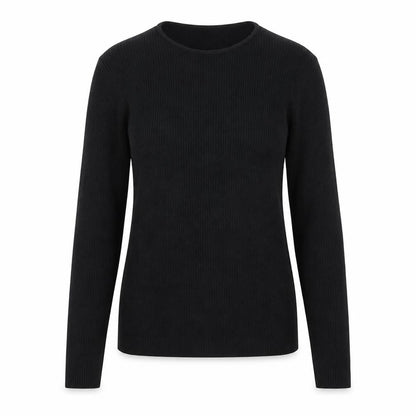 Karen Scott Womens Black Round Neck Acrylic Pullover Jumper Size M
