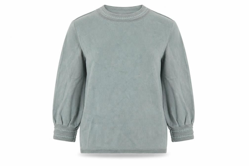 H&M Womens Blue Round Neck Viscose Pullover Jumper Size XS