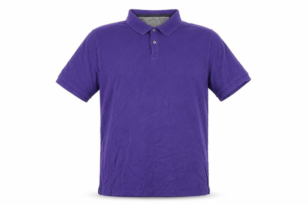 Modern Essentials Mens Purple Cotton Polo Size XL Collared Button