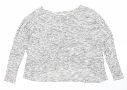 Additional front view of Only women’s grey round neck viscose jumper, size L