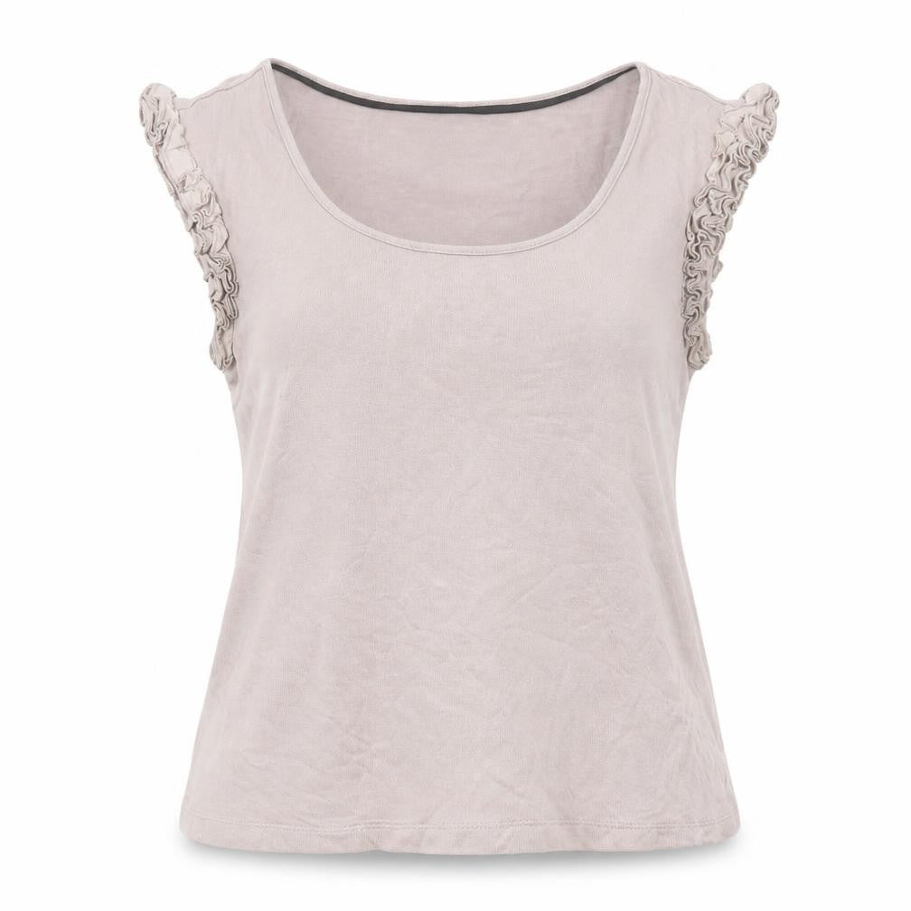 Principles Womens Purple Viscose Basic Tank Size 8 Scoop Neck