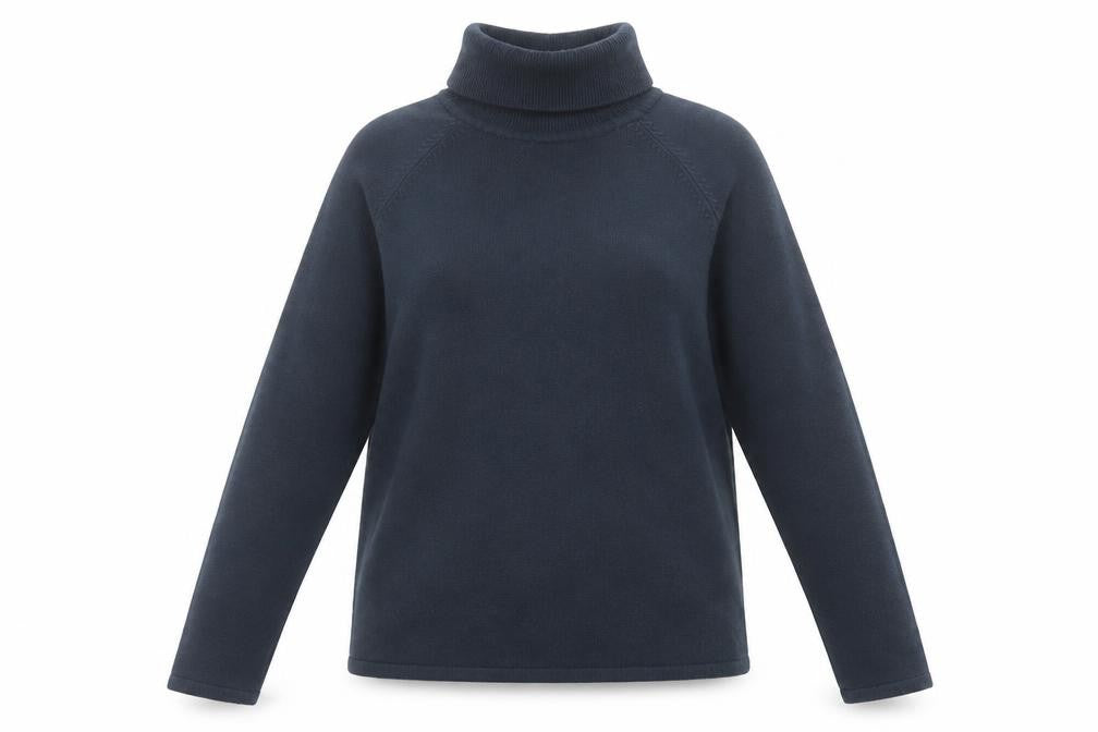 Armando Womens Blue Roll Neck Acrylic Pullover Jumper Size M