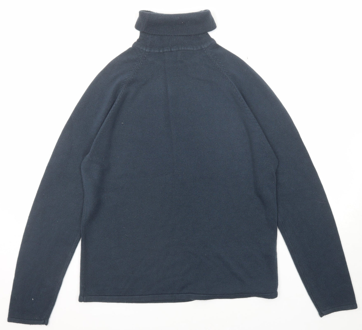 Armando Womens Blue Roll Neck Acrylic Pullover Jumper Size M
