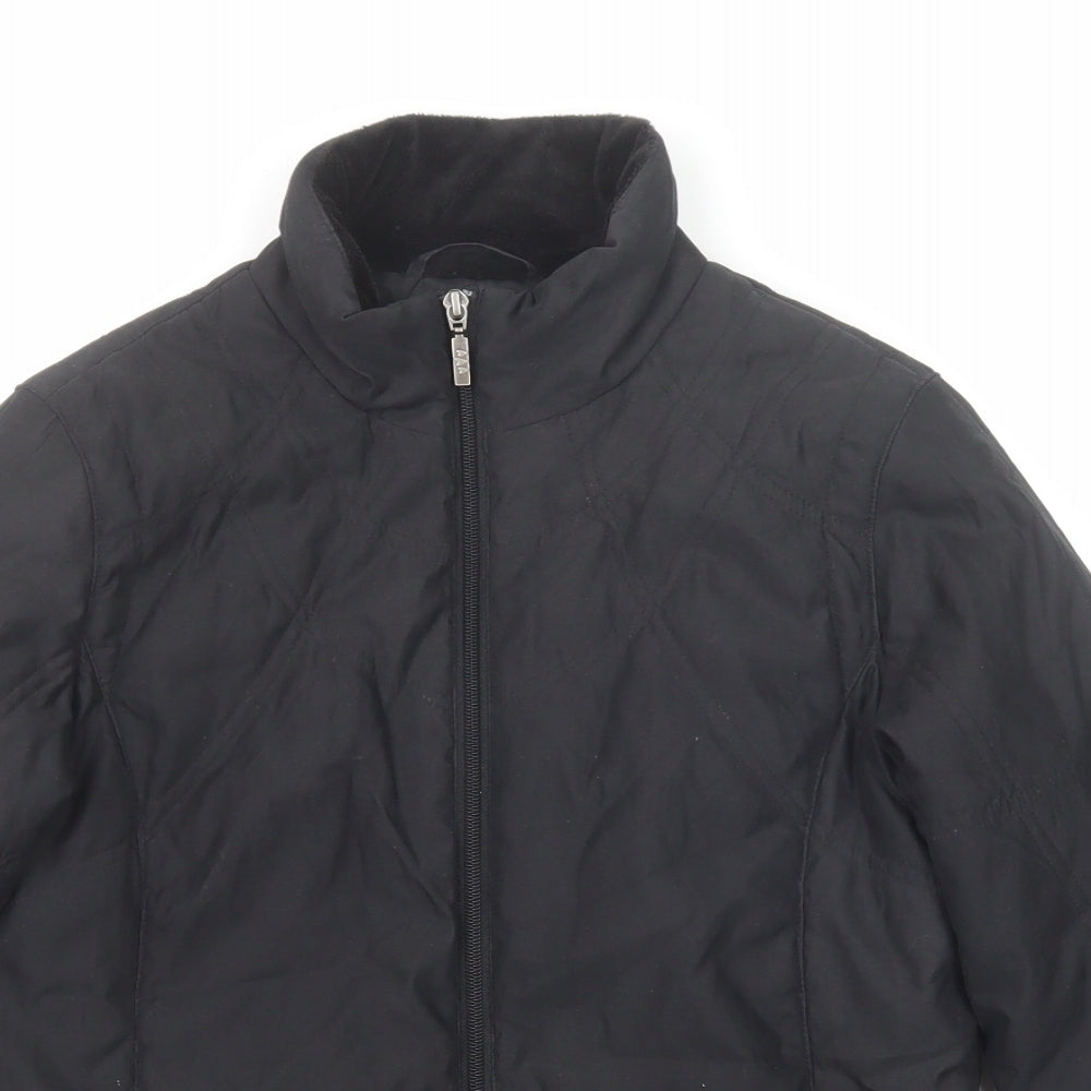 Per Una Womens Black Jacket Size S Zip
