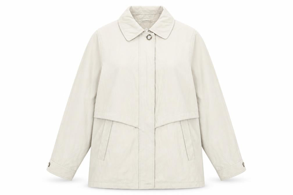 Berkertex Womens Ivory Jacket Size 10 Zip