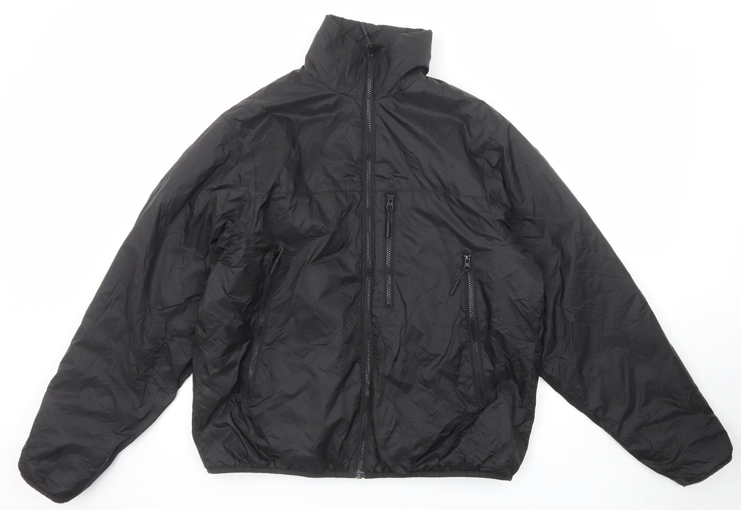 H&M Mens Black Jacket Size S Zip