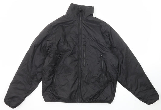 H&M Mens Black Jacket Size S Zip