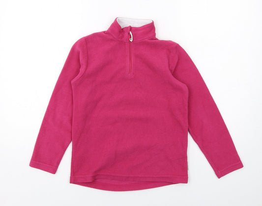 Quechua Girls Pink Polyester Pullover Sweatshirt Size 10 Years Zip