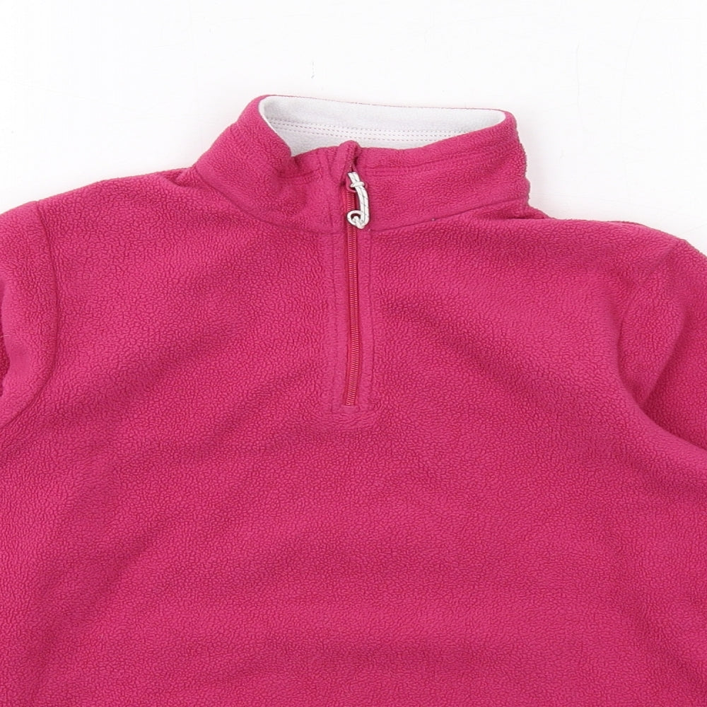 Quechua Girls Pink Polyester Pullover Sweatshirt Size 10 Years Zip