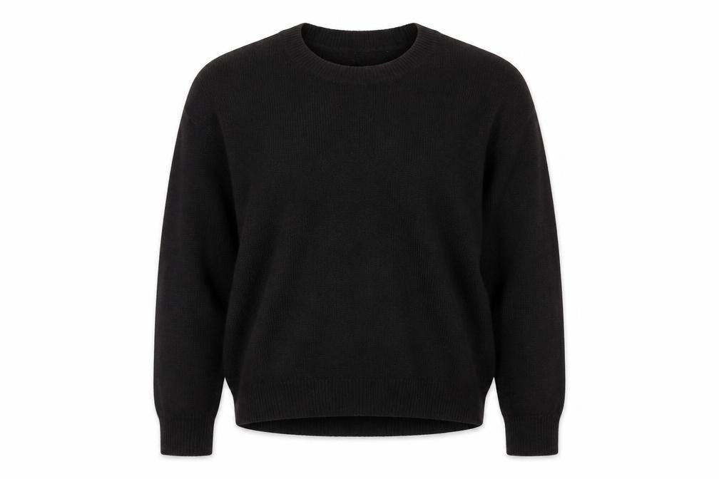 H&M Womens Black Round Neck Acrylic Pullover Jumper Size S