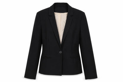 Topshop Womens Black Polyester Jacket Suit Jacket Size 10