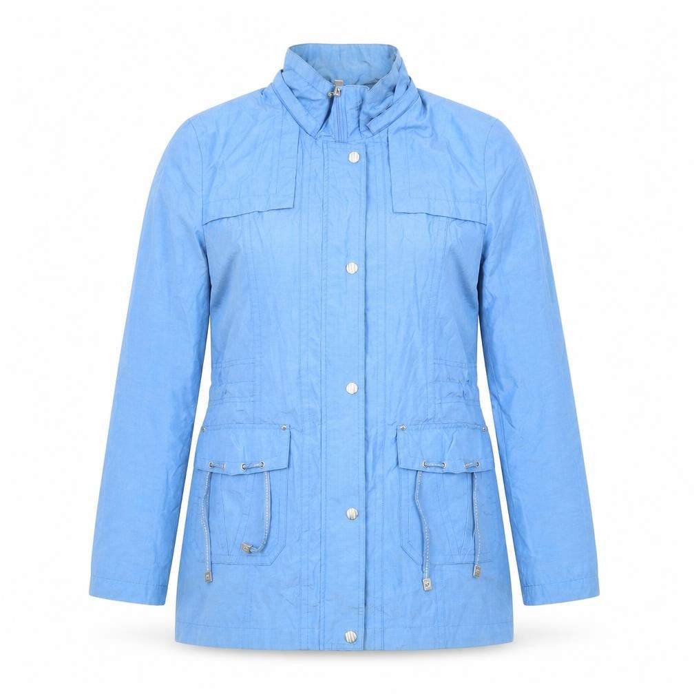 Anna Rose Womens Blue Jacket Size 12 Zip