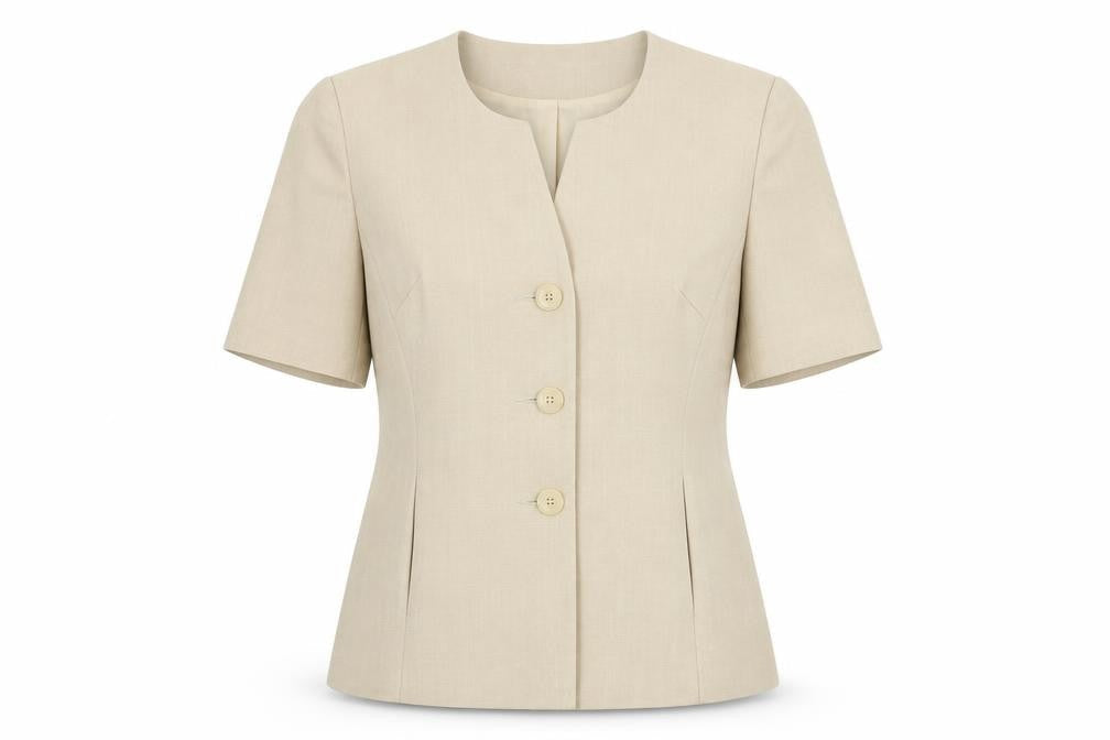 Berkertex Womens Beige Polyester Jacket Blazer Size 14