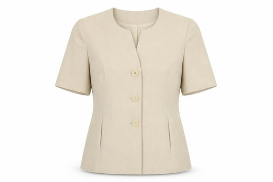 Berkertex Womens Beige Polyester Jacket Blazer Size 14
