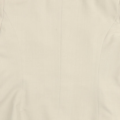 Berkertex Womens Beige Polyester Jacket Blazer Size 14