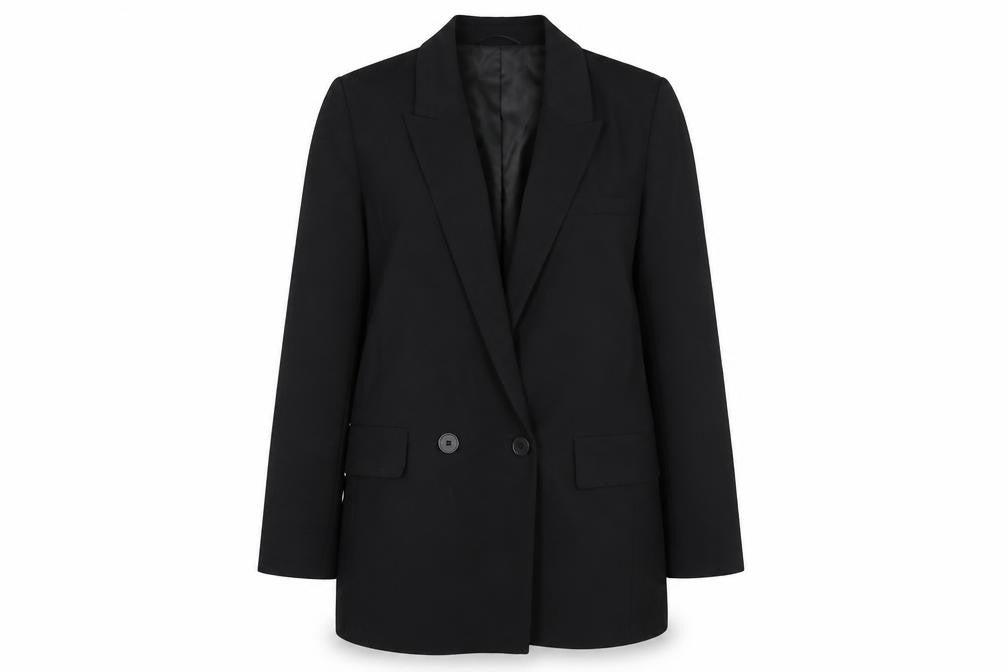 Marks & Spencer Womens Black Polyester Jacket Suit Jacket Size 14