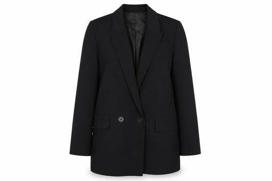 Marks & Spencer Womens Black Polyester Jacket Suit Jacket Size 14