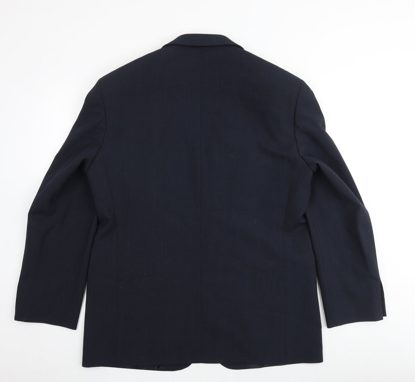 Marks and Spencer Mens Blue Polyester Jacket Suit Jacket Size 42 Regular