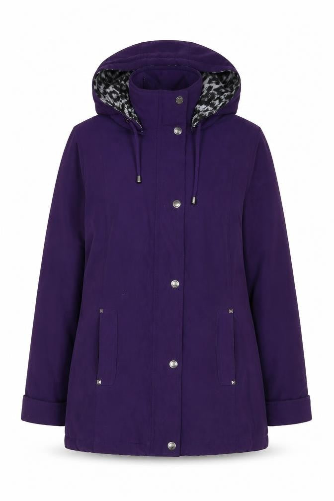 First Avenue Womens Purple Jacket Size 12 Zip