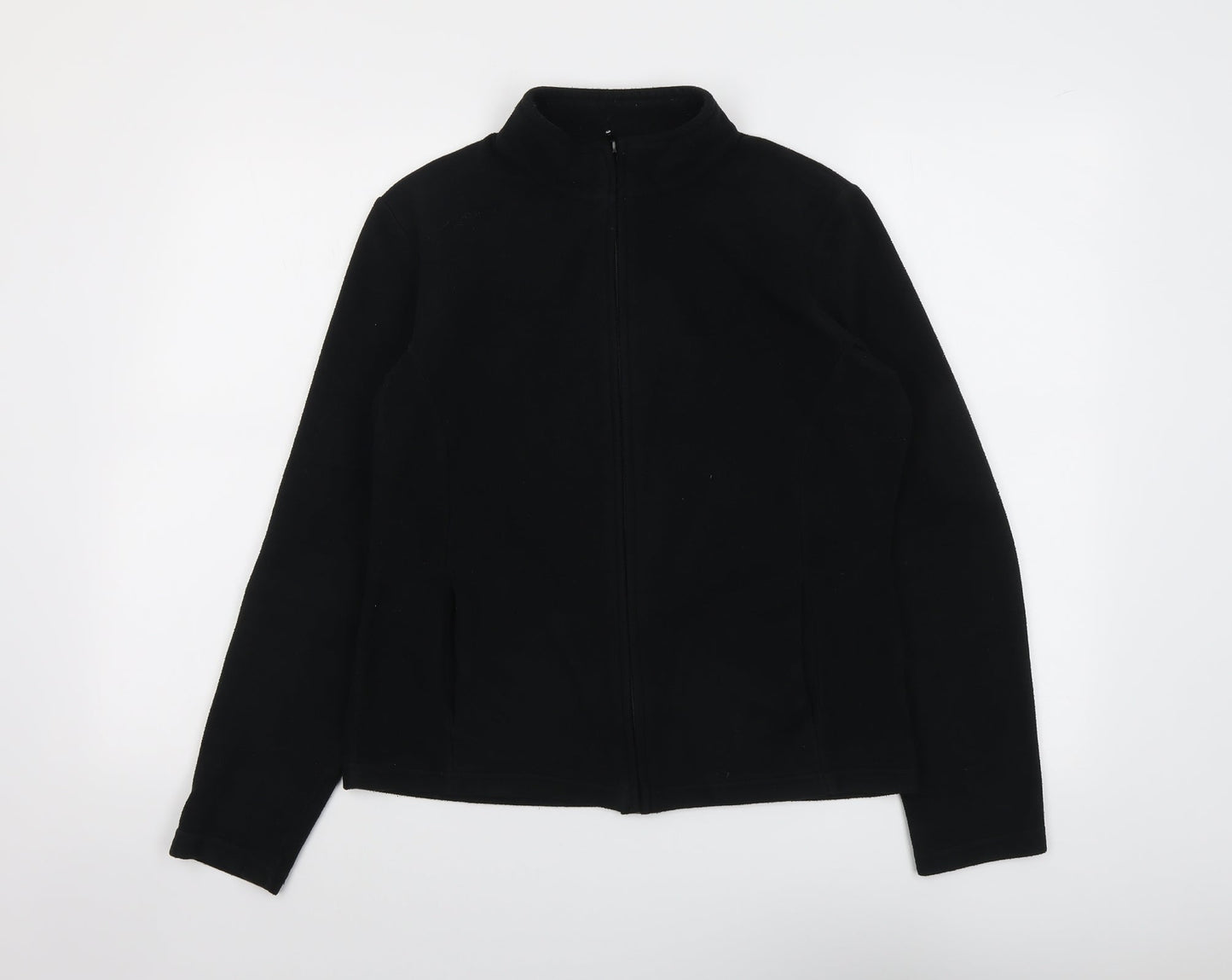 Marks and Spencer Womens Black Jacket Size 14 Zip