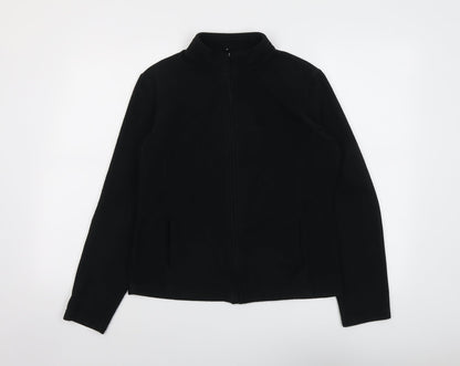 Marks & Spencer Womens Black Jacket Size 14 Zip