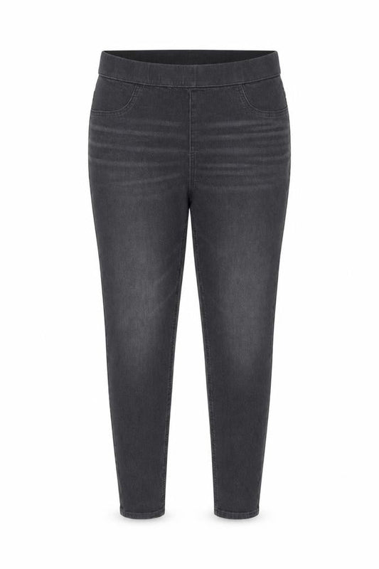 Marks & Spencer Womens Grey Cotton Jegging Jeans Size 12 L27 in Regular