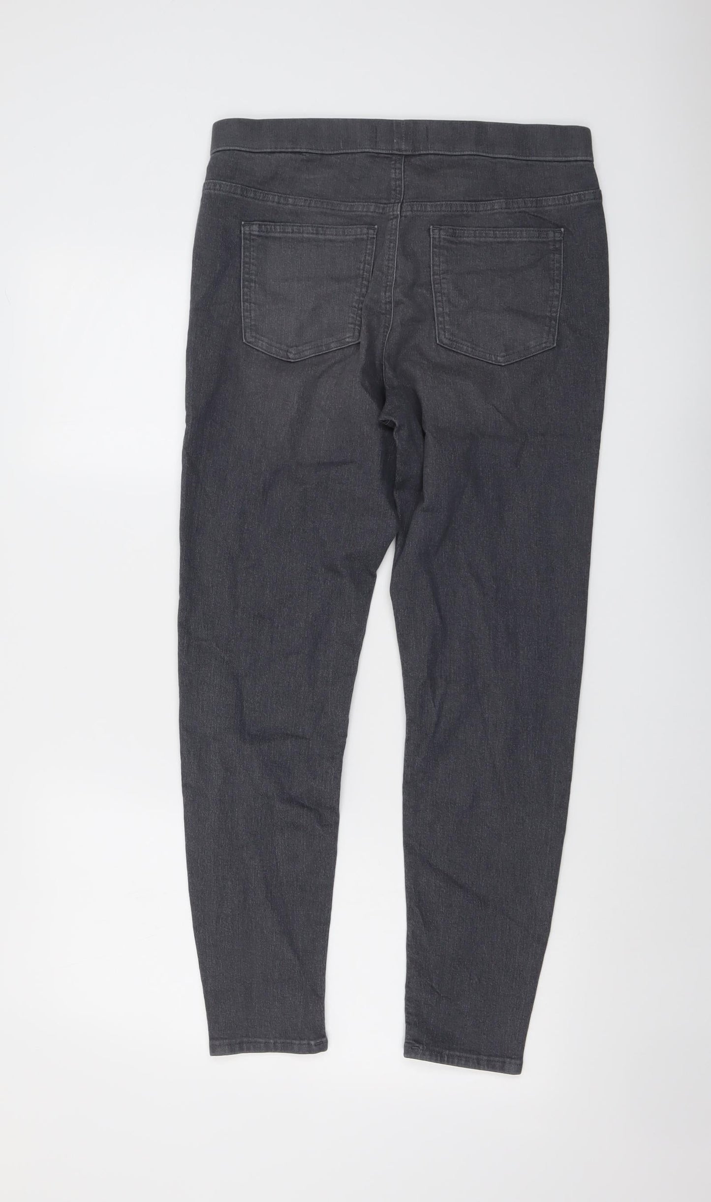 Marks and Spencer Womens Grey Cotton Jegging Jeans Size 12 L27 in Regular