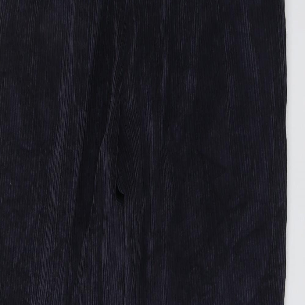 NEXT Womens Purple Polyester Trousers Size 10 L26 in Regular Drawstring