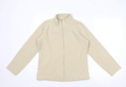 EWM Womens Beige Jacket Size 10 Zip - Size 10-12