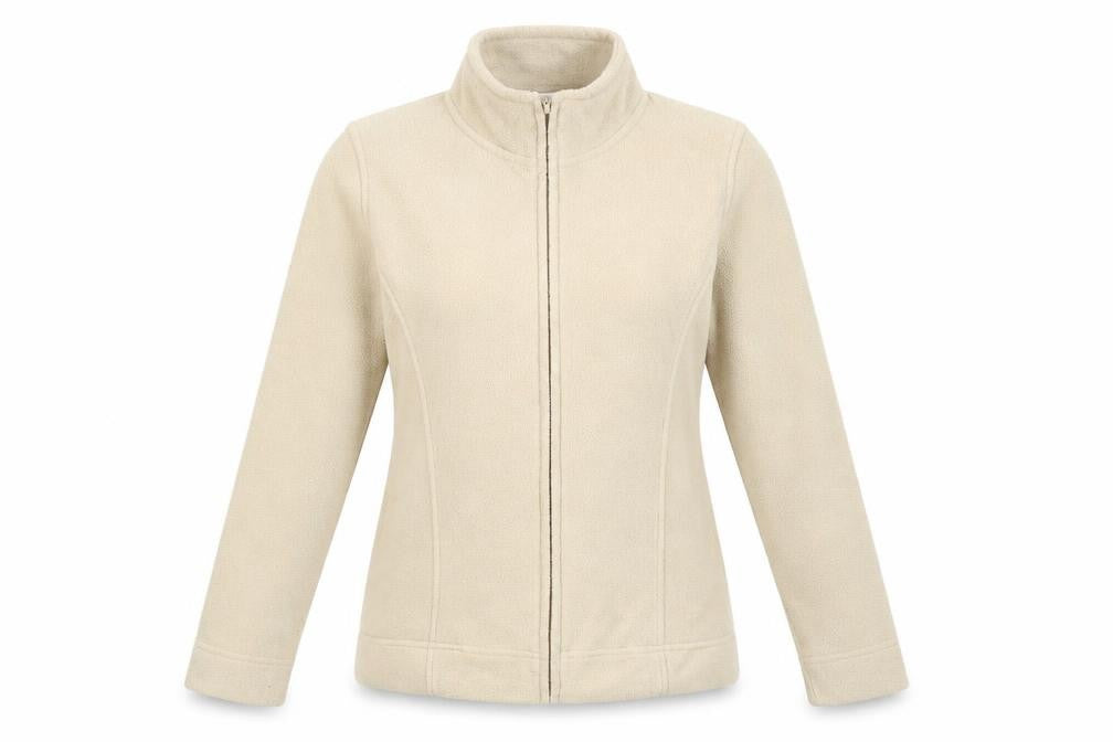 EWM Womens Beige Jacket Size 10 Zip - Size 10-12
