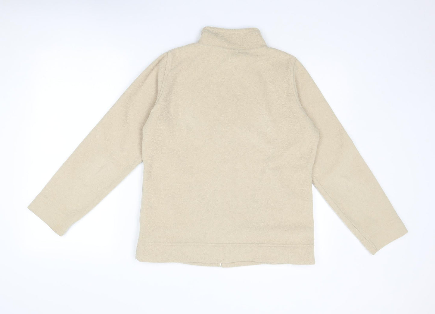 EWM Womens Beige Jacket Size 10 Zip - Size 10-12
